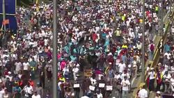 CLEAN : Protesters march in dogged drive against Venezuela's Maduro News Clip