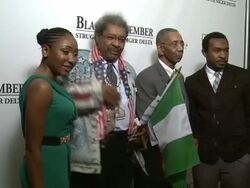 Mbong Amata, Don King, Congressman Bobby L. Rush and Enyinna Nwigwe Stock Footage