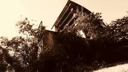 Abandoned building in Chiangmai Thailand Stock Footage