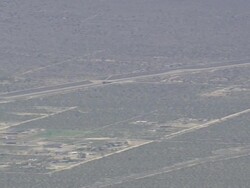 WS AERIAL ZO View of Government Edmund G Brown California Aqueduct / California, United States Stock Footage