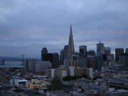 Cool sunrise time lapse of San Francisco Stock Footage