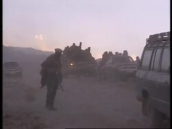 Former al Qaida camp destroyed by bombing, EAlliance withdraw machinery News Clip