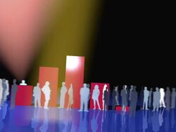 Charting up-red Stock Footage