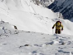 Mountain climbing (HD 1080) Stock Footage