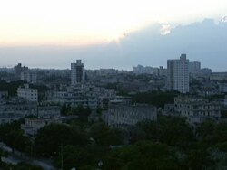 Havana, Cuba At Sunset. Stock Footage