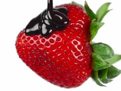 strawberry in chocolate Stock Footage