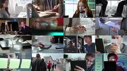 Work composite Stock Footage