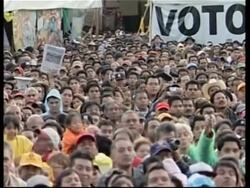 Obrador addresses rally after Mexican electoral court rejects full recount News Clip