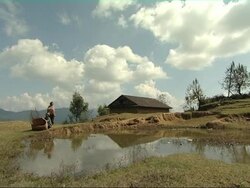 Nepalese countryside Stock Footage