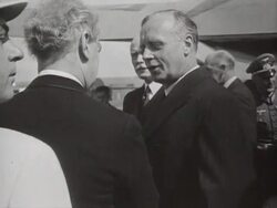 MS Ribbentrop getting into car and leaving / Moscow, Russia Stock Footage