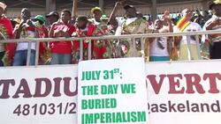 CLEAN : Defiant Mugabe sworn in for new term News Clip