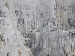 MS Shot of marble quarry / Colonnata, Tuscany, Italy Stock Footage