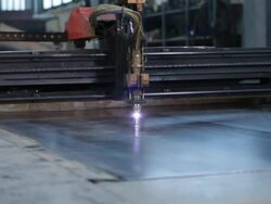 machine plasma cutting Stock Footage