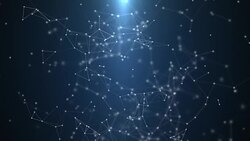 Connection structure in blue Stock Footage