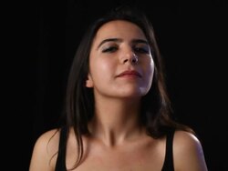 Snotty arrogant woman Stock Footage