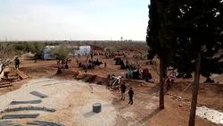 CLEAN : Syria thousands fleeing to Turkey on Friday (2) News Clip