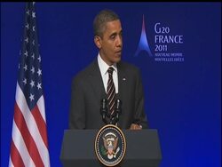 President Barack Obama said Friday the U.S. economy is growing "way too slow" but said leaders at a world summit have made progress at getting their countries on firmer footing News Clip