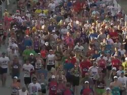 Bank of America Chicago Marathon, October 9, 2011 Stock Footage