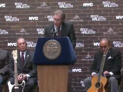 Rock and Roll Hall of Fame Makes A Special Announcement Stock Footage