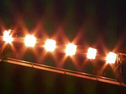 Bright lights and security cameras, Belfast International Airport, Northern Ireland Stock Footage