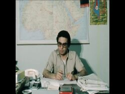 UPITN 4 4 78 PFLP SPOKESMAN SPEAKING IN BAGHDAD ABOUT DEATH OF WADIE HADDAD News Clip