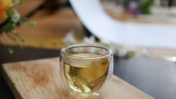 A cup of hot tea Stock Footage