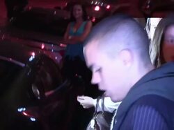 Evan Ross & Cora Skinner depart Begatelle in West Stock Footage