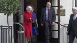 Queen Elizabeth II leaves hospital after treatment for stomach bug News Clip