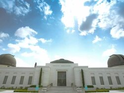 WS T/L Shot of Griffith observatory / Los Angeles, California, United States Stock Footage