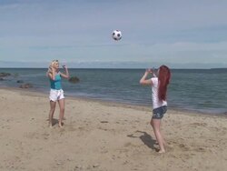 Beach Volley Stock Footage
