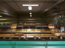 Parcel Transportation in a Distribution Center Stock Footage