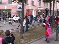 Unsanctioned anti-capitalism demo held, police break it up Instructional Video