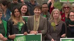 Green Party election campaign launch photocall News Clip