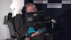 Stephen Hawking addressing Royal Society News Clip