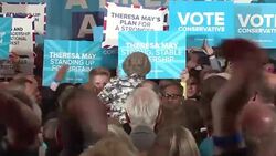 CLEAN : Theresa May makes final campaign push ahead of election News Clip