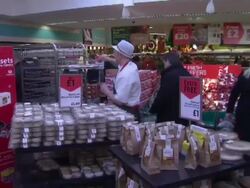 Panic buying at Supermarkets for Christmas News Clip