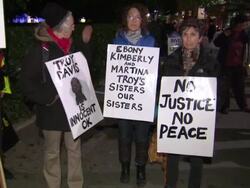 Troy Davis Protesters at the US Embassy News Clip