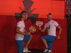 ATMOSPHERE - Signage at Playboy And Universal Pictures' Kick-Ass 2 Event At Comic-Con - Sponsored By AXE Black Chill on 7/20/2013 in San Diego, CA. (Footage by WireImage Video/Getty Images Entertainment Video) Stock Footage