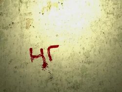HELP written to a wall Stock Footage