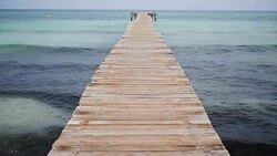 Marine pier Stock Footage