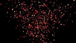 Red Confetti falling Stock Footage