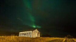 T/L Aurora Borealis in Iceland Stock Footage