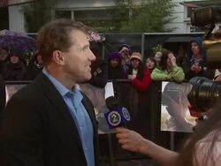 Nicholas Sparks at The Lucky One European Premiere at Bluebird on April 23, 2012 in London, England (Footage by WireImage Video/Getty Images) Stock Footage