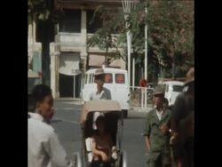 SYND 26/02/71 AFTERMATH SCENES IN THE CAMBODIAN CAPITOL FOLLOWING A SHOOTING CLASH News Clip