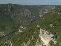 Gorges Du Tarn And Les Vignes Stock Footage