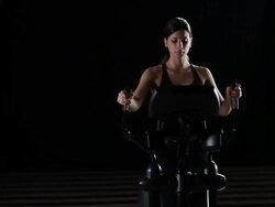 Cross Trainer Exercise Stock Footage