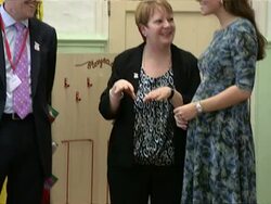 Catherine, Duchess Of Cambridge Showing Baby Bump News Clip