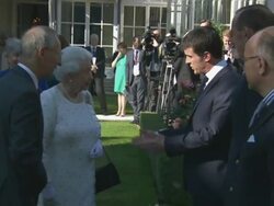 Queen at British Embassy in France News Clip