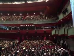 ATMOSPHERE: theater and guests at 52nd Annual Mont Stock Footage