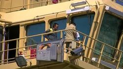 CLEAN : Survivors of latest Med migrant tragedy arrive in Italy News Clip